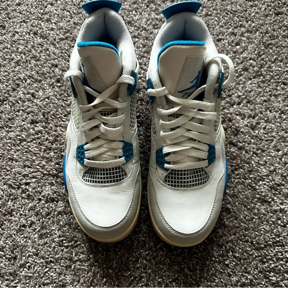 Air Jordan 4 Retro Military Blue Sneakers 2012 Release Size Men’s 7.5